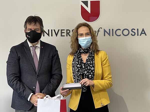 Στο Πανεπιστήμιο Λευκωσίας η Πρέσβειρα της Γαλλίας